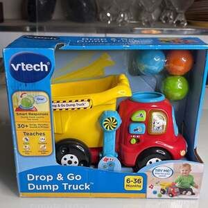 VTech Drop & Go Dump Truck Toy with Sounds and 3 Balls